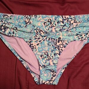 Lilly Pulitzer lagoon sarong bikini bottom